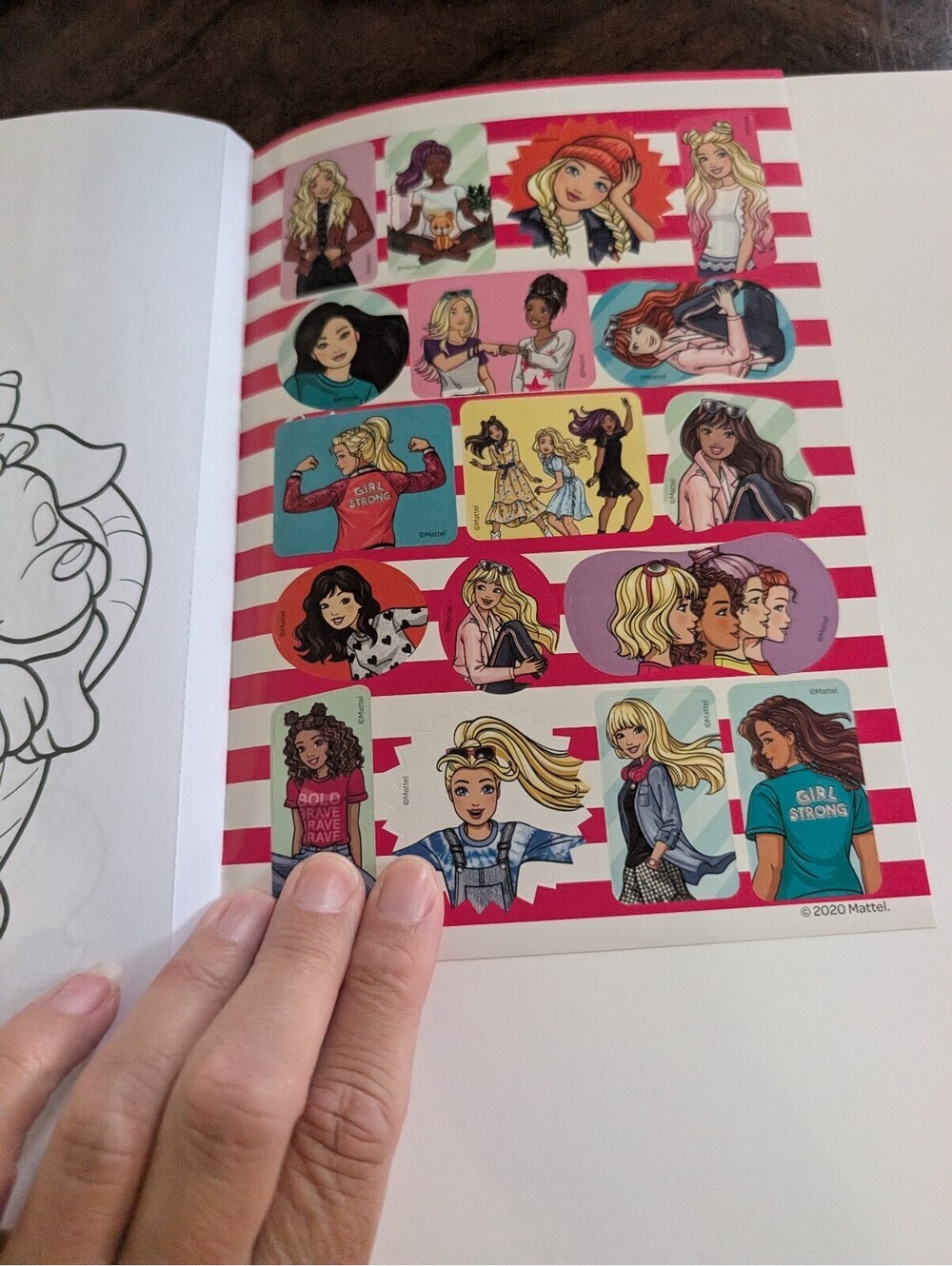 🦩 Barbie Color And Trace Coloring Book w/ Stickers New - Picture 4 of 4